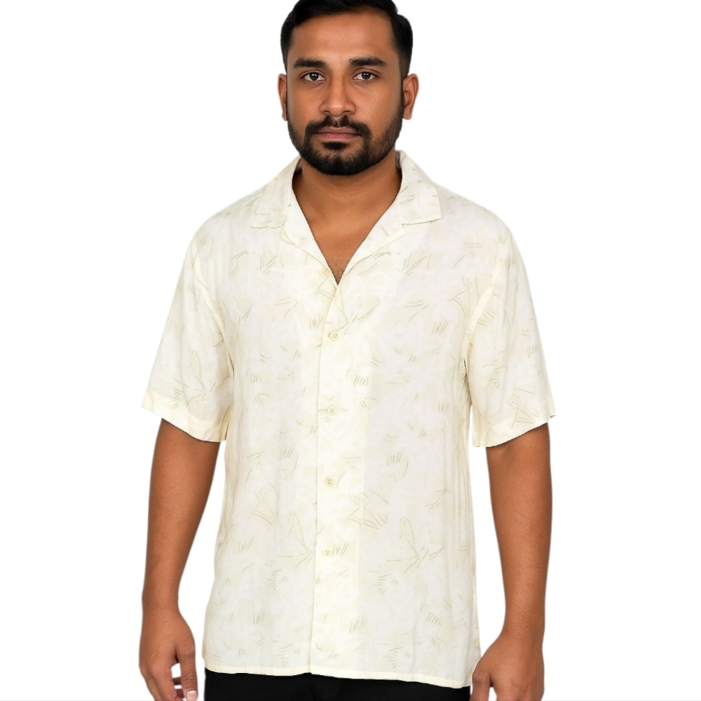 C&A Men's Short Sleeve Button Down Shirt Size Med NWT